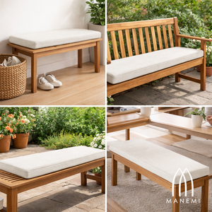 Cuscino per panca imbottito in schiuma ad alta densità con cerniera e rivestimento rimovibile e lavabile per interni - Product Image 6