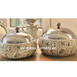 ชุดหม้ออุ่นอาหารไม้หม้อไฟไม้2ชิ้นดีไซน์เนอร์เครื่องใช้ในครัวหม้อปรุงอาหารบนโต๊ะสไตล์แฟนซีคลาสสิก - Product Image 1