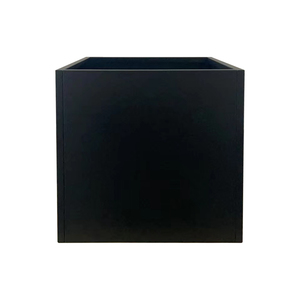 Jardinera Cuadrada Moderna de Acero Galvanizado Negro de 20 Pulgadas, Estilo Americano, Duradera, Resistente a la Oxidación, para Interiores y Exteriores, Hogar, Jardín, Maceta - Product Image 3