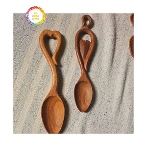 Flower Wooden Spoon <b>Artistic</b> Wooden Spoon for Decoration Wholesale - Product Image 2