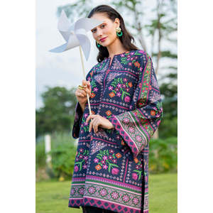 ชุดพิมพ์ลายคัตตาร์ 3 ชิ้นสำหรับผู้หญิง JAZMIN - ประกอบด้วยผ้าคลุมไหล่และกางเกงขายาวพิมพ์ลาย BIC-2628 - Product Image 2