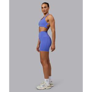เสื้อชั้นในกีฬา Aspire Fitness รุ่น Baja สีน้ำเงิน มีฟองน้ำเสริม ปรับได้ เหมาะสำหรับโยคะและออกกำลังกาย สำหรับผู้หญิงไซส์พลัส น้ำหนักเบา ลายพิมพ์ - Product Image 4