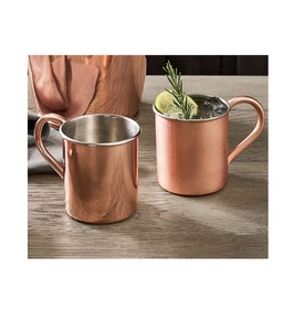 Taza de cobre Diseño de estilo de bebida con beneficios de salud ayurvédicos Fiesta Taza de cobre favorita Hecho a mano Mejor venta - Product Image 2