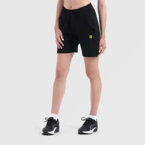 MoveEase Casual Fitness <b>Shorts</b> Breathable Elastic Waist Skinnny Pants with Logo Pattern Decoration Black Fabric Washed <b>Technics</b> - Product Image 1