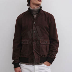 Vestes en daim pour hommes, coupe confortable, veste en cuir pour un style moderne et les voyages, vestes en daim - Product Image 2