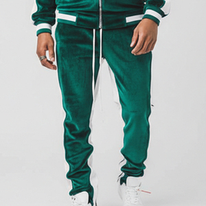 Conjunto Deportivo de Terciopelo para Hombre, 2 Piezas, Ropa Deportiva para Otoño, Traje con Capucha de Terciopelo - Product Image 3
