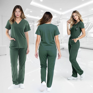 Hospital Medical <b>Scrub</b> Sets Polyester Fabric Professional Nursing Uniforms Lightweight Comfortable Wear - Product Image 2