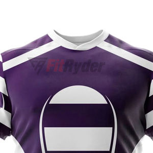 Uniforme de Rugby Unisex con Logotipo Personalizado al por Mayor, Nuevo Diseño, Ropa de Equipo de Secado Rápido, Anti-UV, Talla Grande, Material de Poliéster Transpirable, OEM - Product Image 6