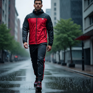 Chándal impermeable para hombre, chaqueta cortavientos de poliéster y nailon 100%, pantalón para hombre, chándal cortavientos para senderismo y montaña - Product Image 4