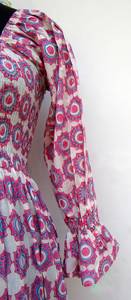 เดรสแม็กซี่พิมพ์ลายดอกไม้วินเทจของผู้หญิงชุดเดรสแขนยาวผ้าฝ้าย100% มีกระดุมดีไซน์เนอร์ชุดเดรสลำลองฤดูใบไม้ผลิใบไม้ร่วงใหม่ล่าสุด - Product Image 2