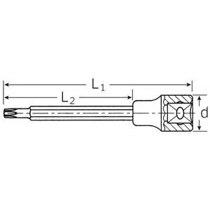 Embouts de tournevis à profil interne TORX extra longs 1/2'' Stahlwille – Catégorie de produits premium - Product Image 2