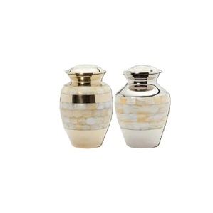 New Arrival Handmade Metal Urn Elegant Cremation Urn <b>Keepsake</b> <b>Memorial</b> Human Ashes Funeral Supplies Customized Size Shape - Product Image 3
