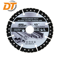 Disco de Corte Multiusos de Diamante Soldado al Vacío de Alta Resistencia DT de 115 mm para Varilla Corrugada, Acero, Hierro, Piedra, PVC, Amoladora Angular