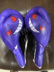 Fabricación de fábrica Venta caliente Púrpura gengar Ganar Guantes de boxeo Cuero genuino Lucha profesional Ganar Guantes DE BOXEO - Product Image 4