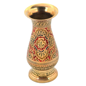 High Quality Brass <b>Vintage</b> Arabic Flower <b>Vase</b> Engraved With Polish Finished For Tabletop Home Decor And Table Decoration - Product Image 3