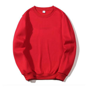 Sweat-shirt à col rond 100% coton pour hommes de haute qualité sweats d'hiver à motif solide brodé imprimé personnalisé - Product Image 1