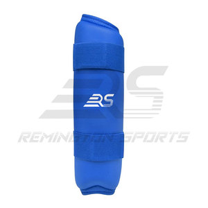 สนับแข้งสำหรับมืออาชีพอุปกรณ์ป้องกันหน้าแข้งสำหรับคาราเต้หนังพิมพ์โลโก้ได้ตามต้องการ - Product Image 5