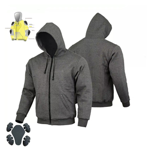 CE Approved Motorcycle Protective Armor <b>Hoodie</b> with for Kevlar Lining Removable Zipper <b>Hoodie</b> for Winter Riding - Product Image 1