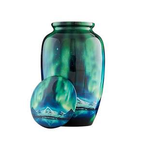 Urna para Cenizas de Mascotas y Humanos, Diseño Hermoso, Hecha a Mano, Producto Conmemorativo de Metal para Cenizas de Adultos y Mascotas - Product Image 4