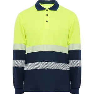 Polo ad Alta Visibilità VEGA LS, Articolo Promozionale per Ambienti ad Alta Visibilità - Product Image 1