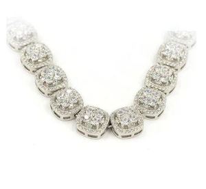 สร้อยคอสีเงินสเตอร์ลิง14K สำหรับผู้ชาย925สีเงินสเตอร์ลิงสายโซ่ VVS Moissanite ทดสอบจริงสร้อยคอมุกทุกขนาด - Product Image 2