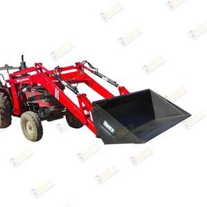 Tractor agrícola con cargador frontal y retroexcavadora trasera Cargador general de acero suave con componentes de núcleo de caja de cambios de bomba - Product Image 2