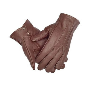 Gants en cuir véritable tendance hiver 2026 en gros, logo personnalisé, gants chauds pour le ski, le cyclisme, les activités de plein air décontractées - Product Image 2