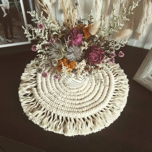 Tissé macramé mur Art déclaration fait à la main Accent décoratif pour salon chambre bureau salon et décor intérieur de maison moderne - Product Image 4