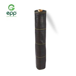 เรือนกระจกเวียดนาม PP ทอหนักคลุมดินสำหรับป้องกันวัชพืชป้องกัน UV 200GSM พลาสติกคลุมดินสีเขียว - Product Image 1