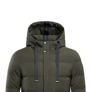 Wholesale Full Sleeve Men's Waterproof Hooded Puffer <b>Coat</b> Slim Fit Zipper <b>Lightweight</b> Windproof Warm Winter <b>Long</b> Jacket - Product Image 3