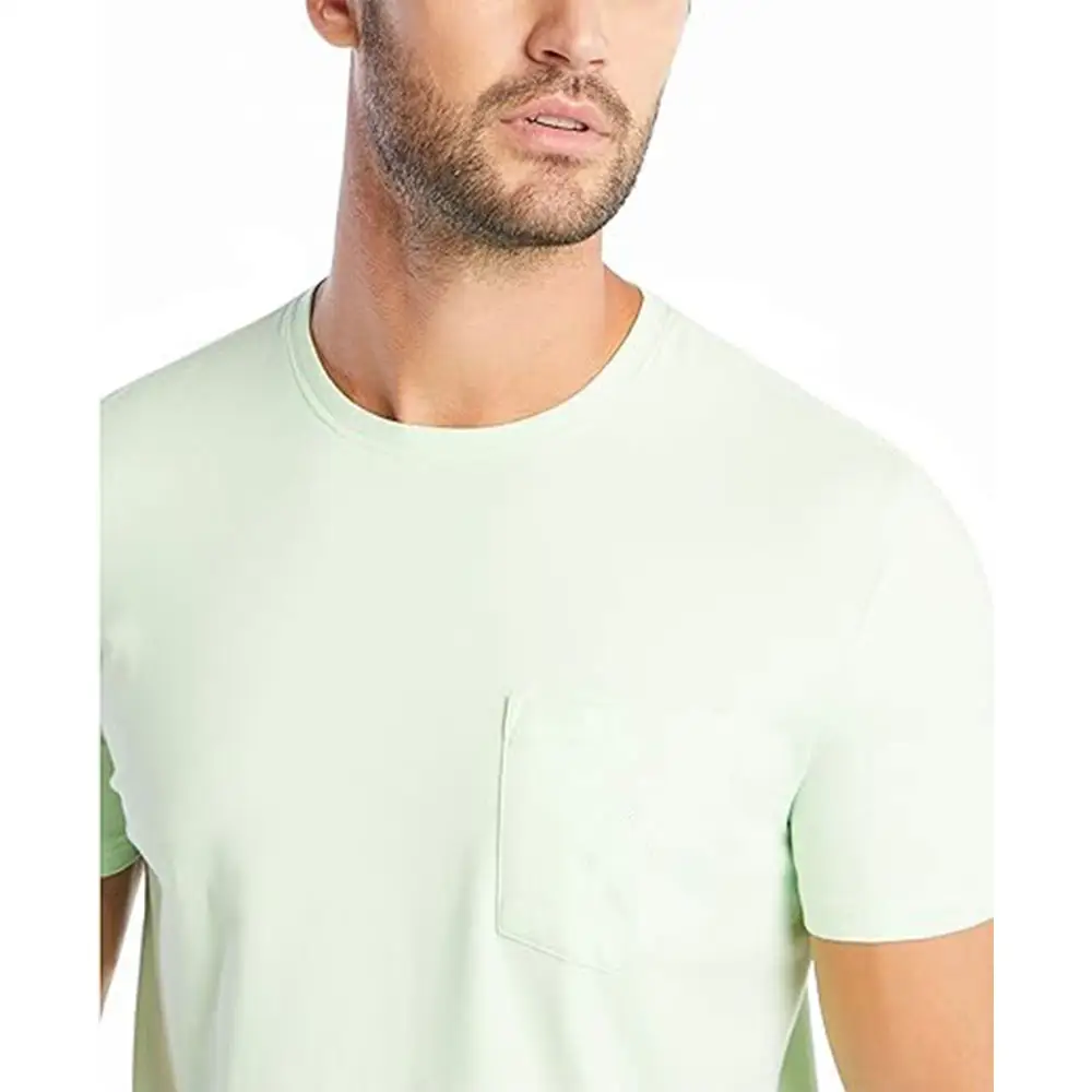 Liso teñido de poliéster suave 190gsm hombres camisetas casuales Color sólido Unisex manga corta Camiseta para sublimación