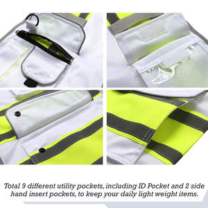 Chaleco de Seguridad Reflectante de Alta Visibilidad para Construcción, Ropa de Trabajo, Chaleco de Seguridad para Carreteras - Product Image 4