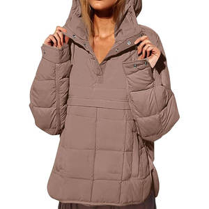 แจ็กเก็ตขนเป็ดฤดูหนาวของผู้ชายมีซิปกันลมและโลโก้แฟชั่นผ้ายีนส์ลำลองแบบวินเทจปกตั้งกลางแจ้ง - Product Image 1