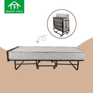 Fábrica personalizar Amazon Venta caliente Oficina simple mediodía descanso plegable portátil de madera dura camas de invitados camas de metal para hotel - Product Image 1