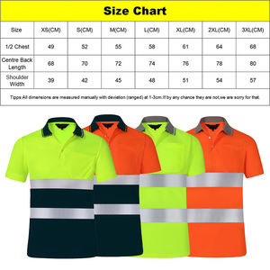 Polos Logo Personalizado Hi Viz Impreso personalizado Hi Vis Alta visibilidad Reflectante Seguridad Trabajo Polo - Product Image 6