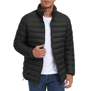 Hombres Color Negro Streetwear A Prueba de Viento Invierno Puffer Chaquetas Grueso Acolchado Abajo Burbuja Al Aire Libre Chaqueta Cálida para Hombres - Product Image 6