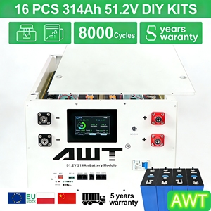 แบตเตอรี่ลิเธียมไอออนแบบปริซึม LiFePO4สำหรับ628Ah เกรด16KW ซ้อนได้32KW Magazyn15KW 280AH 51.2V - Product Image 1