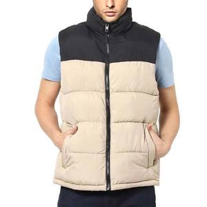 Nuevo Chaleco Acolchado de Invierno para Hombre, Impermeable, con Cuello Alto, Cierre de Cremallera Frontal, Logotipo, Chaleco Sin Mangas Cálido, Venta al por Mayor - Product Image 1
