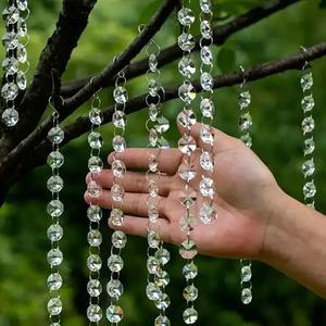 Cadena de Cuentas de Cristal Octogonales, Guirnalda de Cristal, Cortina de Cristal para Nikah, Candelabros, Decoración de Lujo para Eventos de Boda, Hotel, Bar - Product Image 3