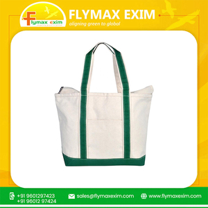 Sac fourre-tout en coton biologique 100% de haute qualité Sac à provisions en toile réutilisable polyvalent avec logo personnalisé pour cadeau - Product Image 2