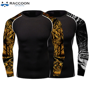 เสื้อรัดรูปแขนยาวสำหรับมืออาชีพ ขายส่ง ผลิตตามสั่ง ผ้าโพลีเอสเตอร์ผสมสแปนเด็กซ์ 100% แห้งเร็ว ระบายอากาศได้ดี พิมพ์ลายแบบซับลิเมชั่น - Product Image 2