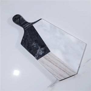 Nhất Bán Mô Hình Mới 2 Đá Cẩm Thạch & 1 Xoài Gỗ Tát Hình Chữ Nhật Pho Mát Cắt Thớt Hội Đồng Quản Trị Với Xử Lý Cho Nhà Bếp Cách Sử Dụng - Product Image 2