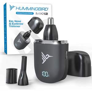 Tondeuse compacte et portable USB-C étanche pour nez et oreilles, pour hommes, avec précision pour sourcils et pattes de mousse, en plastique - Product Image 5