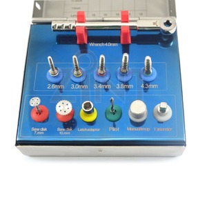 Kit d'extension d'os d'ascenseur de sinus dentaire de haute qualité Trephines a vu des Instruments de chirurgie orale d'implant de disque - Product Image 3