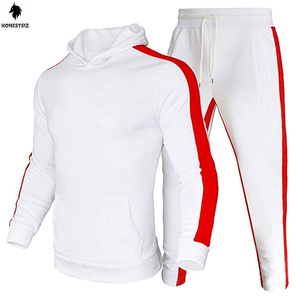 เสื้อกีฬาเอวยางยืดแบบลำลองของผู้ชายเสื้อออกกำลังกายกางเกงสไตล์หน้าแบนสำหรับฟุตบอลคลับชุดวอร์มกลางแจ้ง - Product Image 1