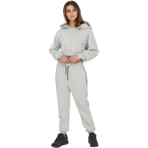 Conjunto Deportivo de Dos Piezas para Mujer, Sudadera Corta con Capucha y Pantalones Jogger, Logotipo Personalizado, Ropa Deportiva de Felpa, Ropa Casual de Gimnasio, Traje Deportivo para Mujer - Product Image 6