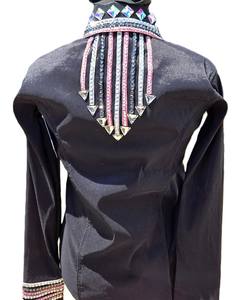 Chemise de spectacle de plaisir western rétro personnalisée pour les femmes Chemise de rail rétro personnalisée Rodeo Queen Horse Riding Wear Retro - Product Image 5