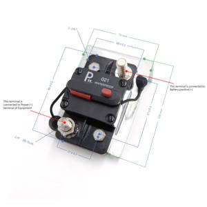 เบรกเกอร์ยานยนต์ T3เบรกเกอร์ HI Amperage เซอร์กิตเบรกเกอร์180A - Product Image 4