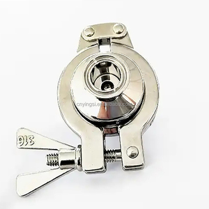 Acier inoxydable SS304 <span class=keywords><strong>vannes</strong></span> de contrôle de qualité alimentaire connexion de pince sanitaire purgeur de vapeur thermostatique - Product Image 5