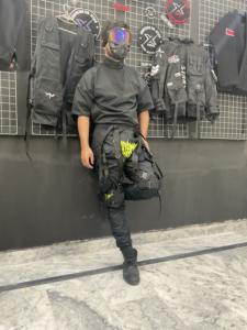 Techwear Pantalon Avec Ruban Streetwear Mat Blanc Pantalon Hommes Cyberpunk Jogger Pantalon Unisexe Techwear Ninja Pantalon HolyGrail Vêtements - Product Image 4